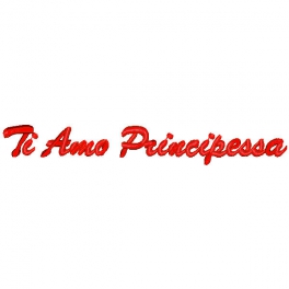 Cuscino con frase "Ti Amo Principessa"