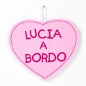 Cuore feltro bimba a bordo