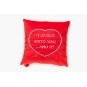 Cuscino con tasca cuore “Te lo dico sottovoce…”  