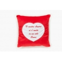 Cuscino con tasca cuore “Il nostro amore…”  